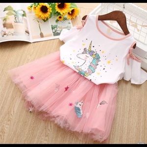 Unicorn Happy Bday 2 peice set for sale